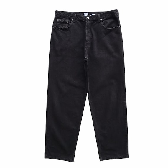 Vintage 90s Calvin Klein Relaxed Fit Tapered Leg Black Jeans Vintage 90s Calvin Klein Relaxed Fit Tapered Leg Black Jeans