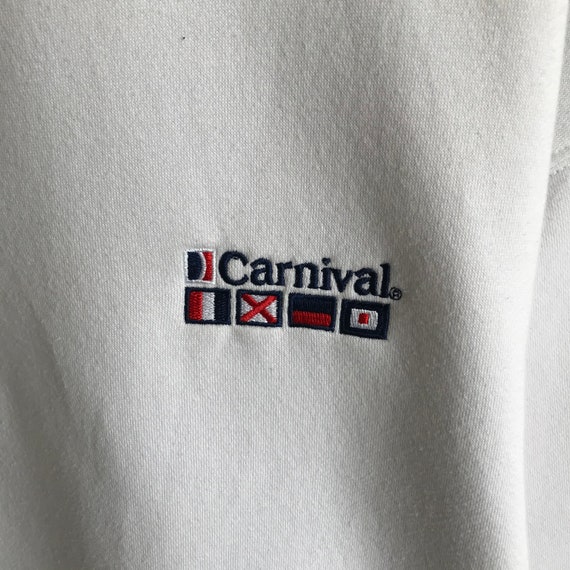 Vintage Carnival Embroidered Logo Crewneck Sweats… - image 3