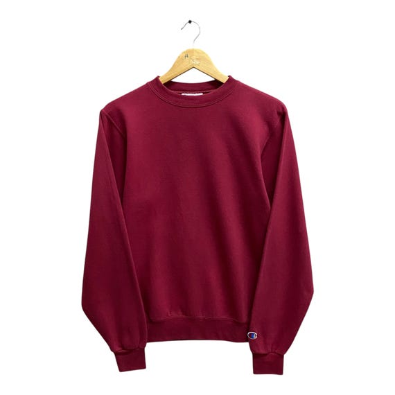 Vintage Champion Basic Logo Marron Sweatshirt Taille Xsmall