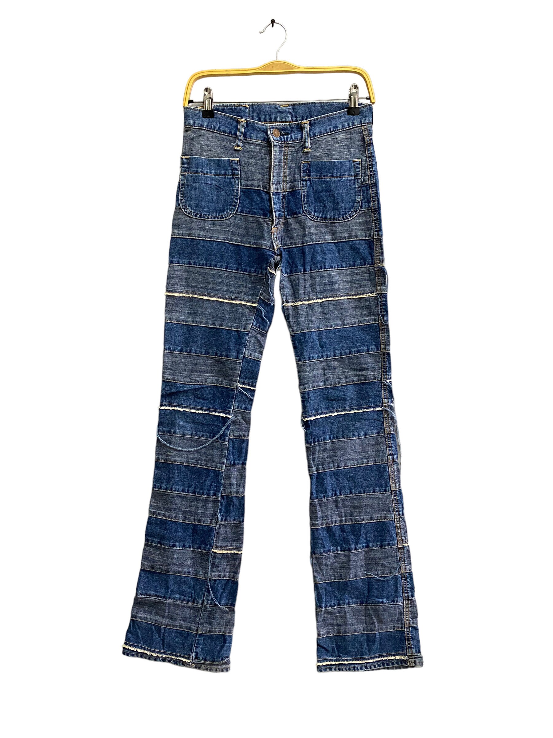 ヴィンテージ美品☆Hysteric Glamour KINKYブーツカットデニム HYSTERIC GLAMOUR パッチワーク スター ブーツカット デニム