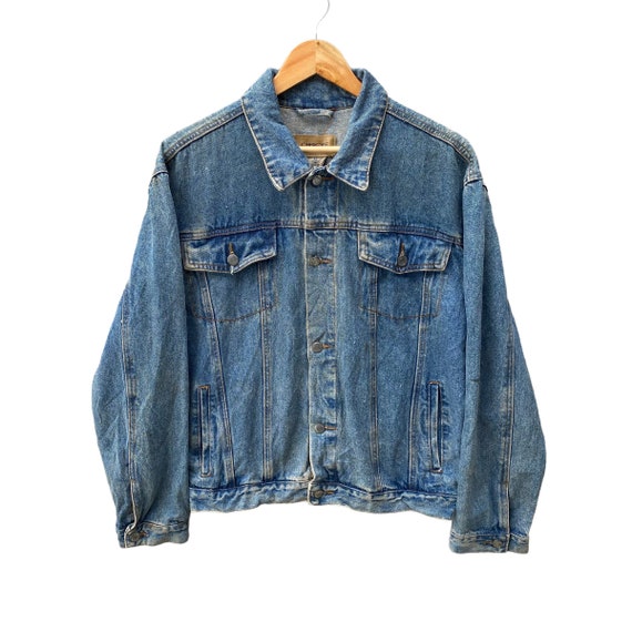 Vintage 90s Cherokee Blue Jacket Size Small Cherokee Button Front Jacket Denim Cherokee Distressed Jacket Faded Wash Baggy Jacket Etsy UK
