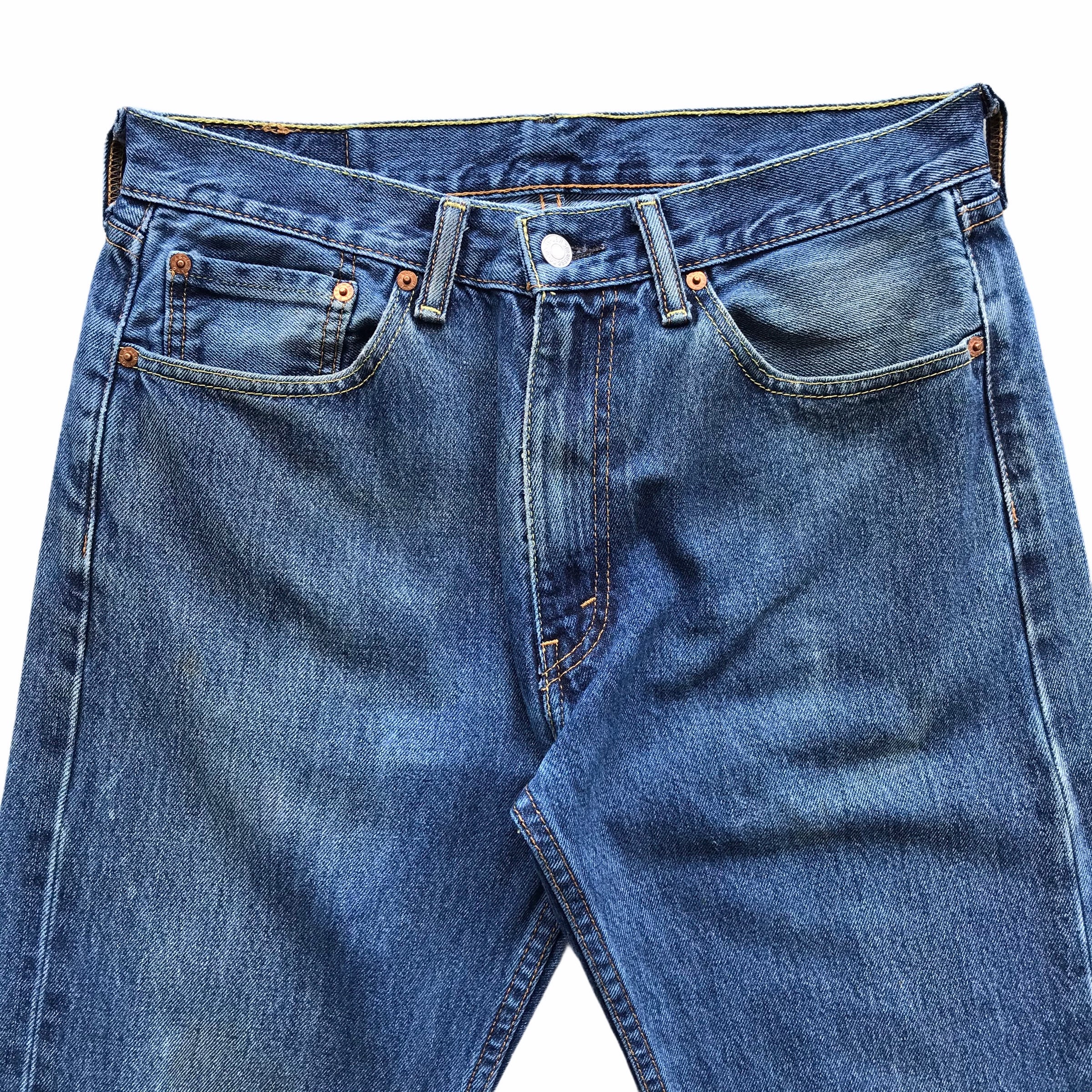 Vintage 90s Levis 505 Relaxed Fit Distressed Denim Blue Faded - Etsy