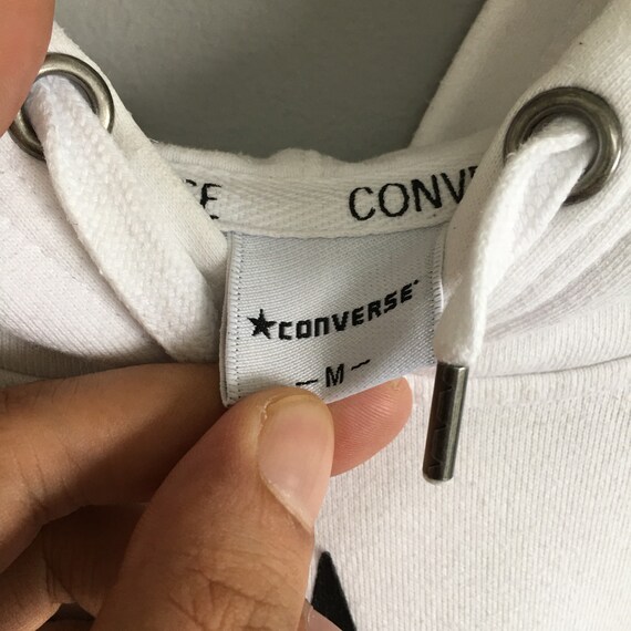 Vintage Converse All Star sudadera con capucha blanca tamano mediano Converse Chuck Taylor Crewneck Converse sueter jersey estampado logo jumper Etsy Espana