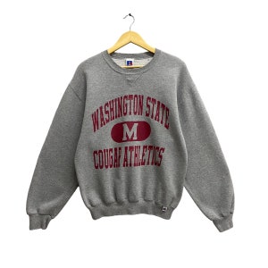 Vintage Washington State Cougar Athletics Grey Sweatshirt Medium Washington Crewneck Washington State Sweater Washington Cougar Print Logo