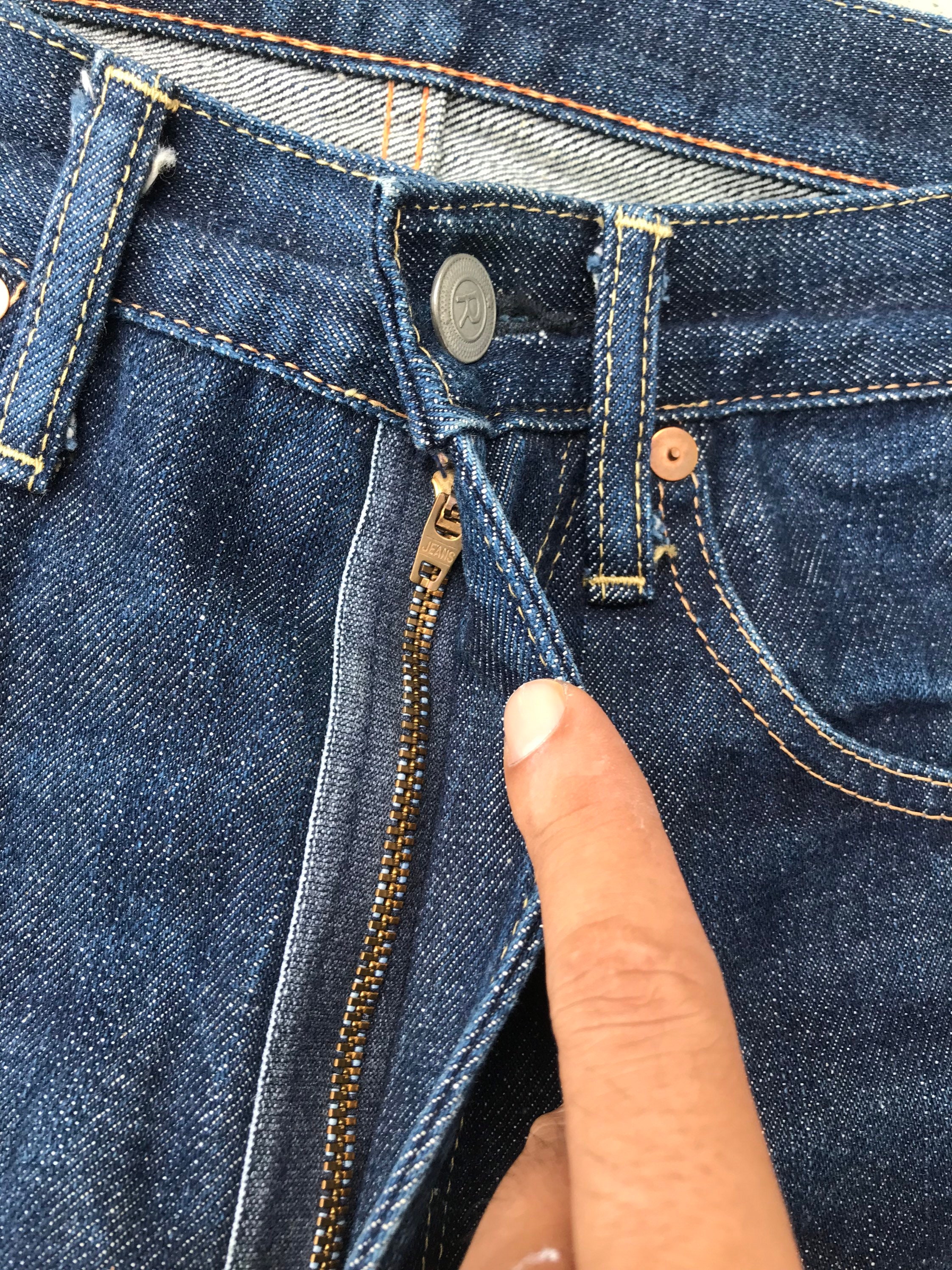 Vintage 90s 45rpm Blue Jeans Size 26 45rpm Zipper Fly