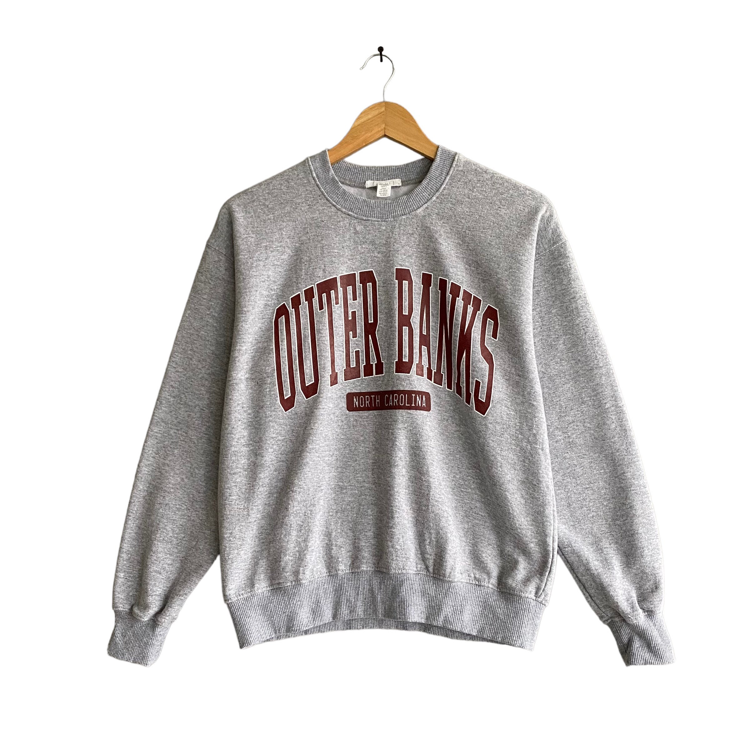 Vintage Outer Banks North Carolina Grey Sweatshirt Women Small