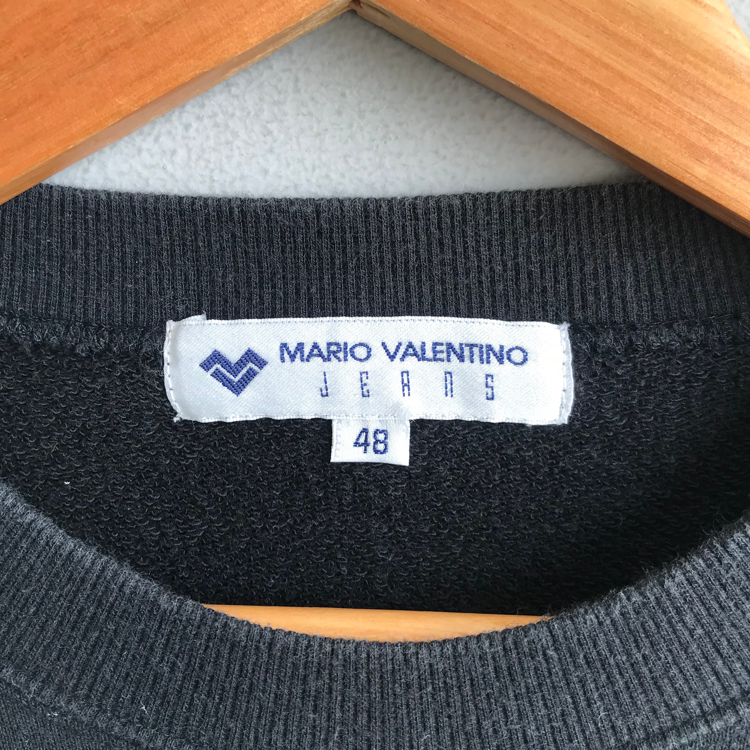 Vintage Mario Valentino Jeans Small Logo Blank Sweatshirt - Etsy