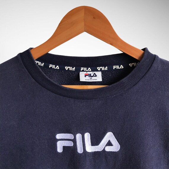 Vintage 90s Fila Multicolors Sweatshirt Size Medium Fila Crewneck
