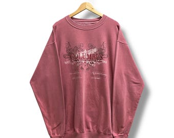 Vintage Y2K Columbus Ohio rood sweatshirt Xlarge Columbus Ohio ronde hals Columbus Ohio trui trui trui geborduurd logo trui maat XL