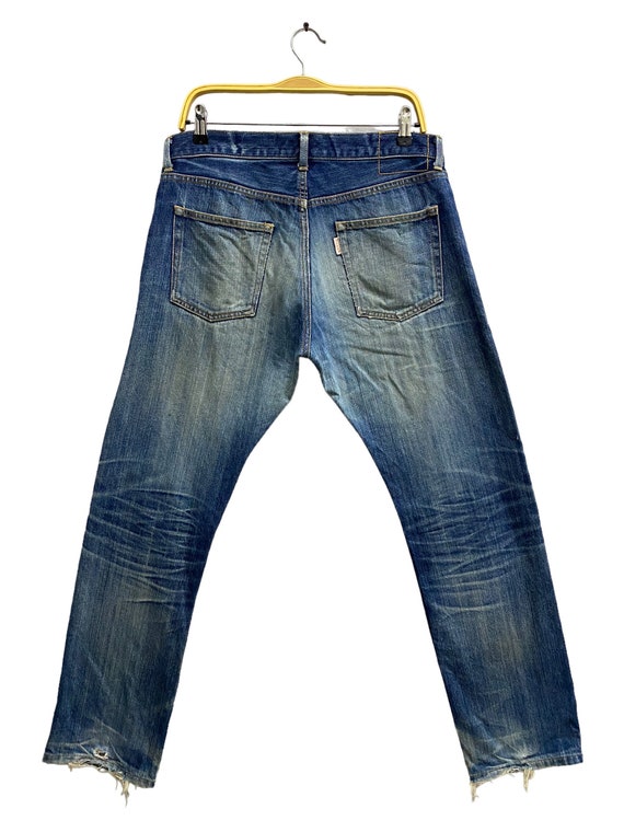 Vintage 90s Beams Japan Blue Jeans Size 32 Non Se… - image 6