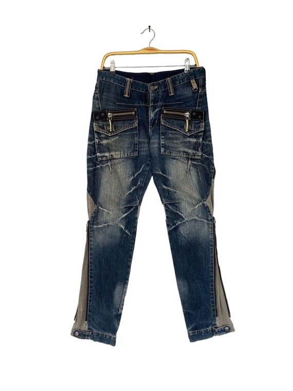 vintage PPFM suspender design pants