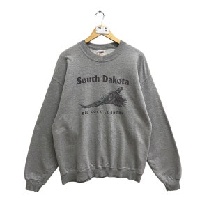 Vintage South Dakota Grey Sweatshirt Size Large South Dakota Crewneck South Dakota Sweater Pullover Print Logo South Dakota Jumper