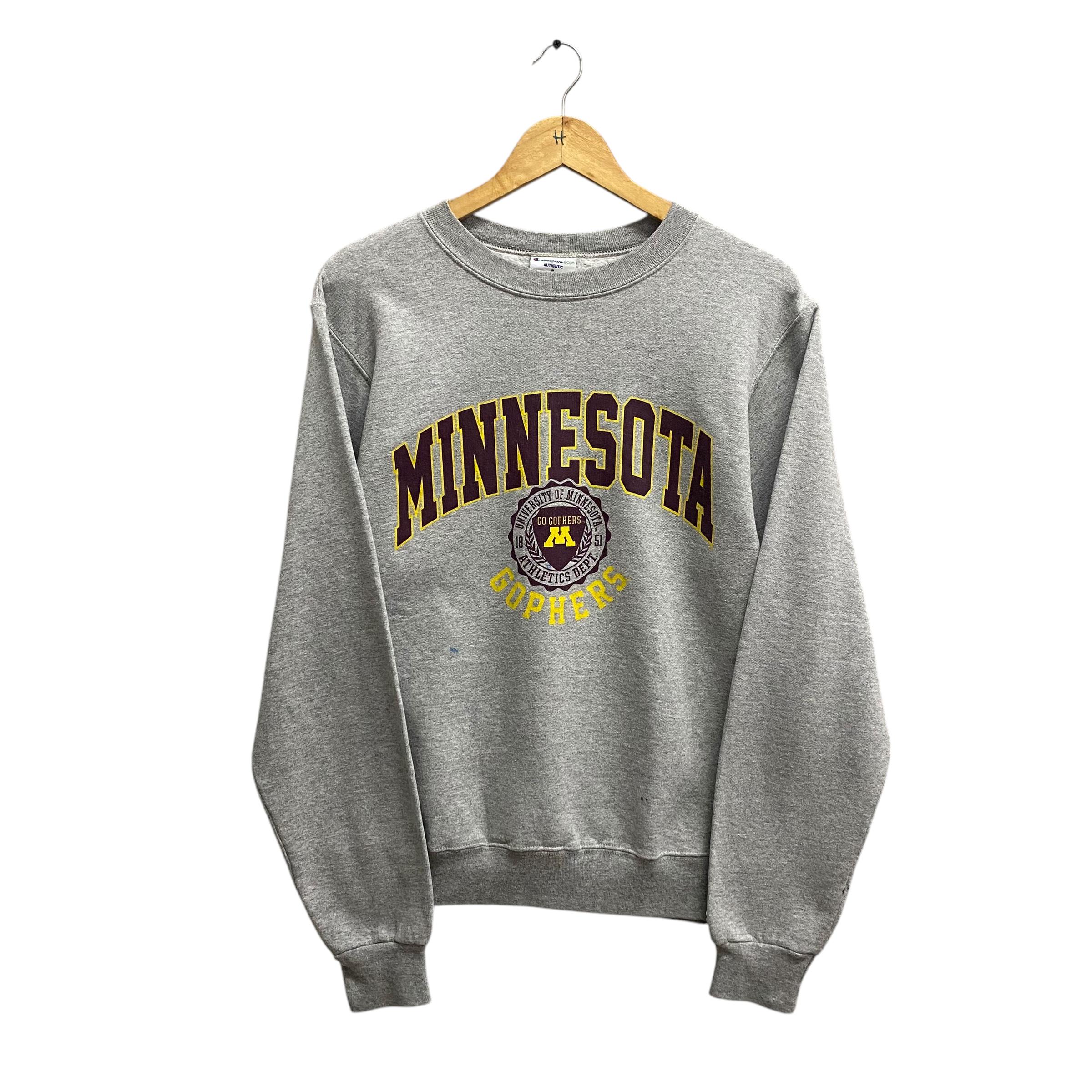 Vintage University Minnesota Grey Sweatshirt SMALL Minnesota 