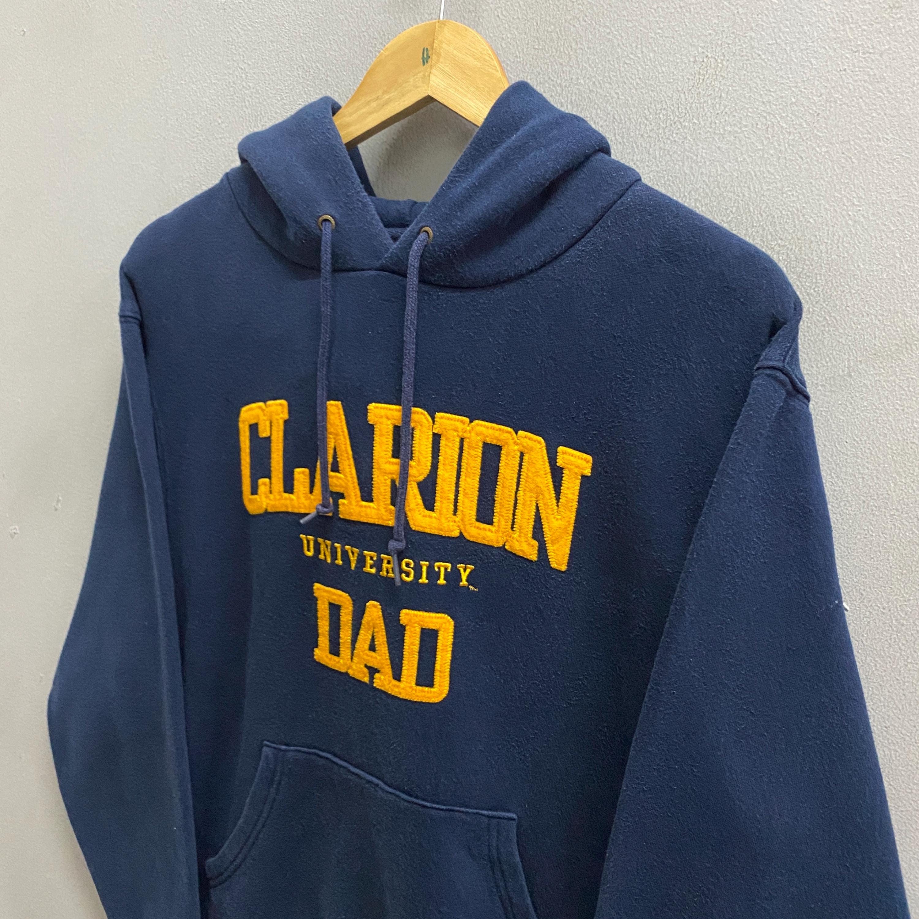 Vintage Clarion University Dad Hoodie Medium Retro College