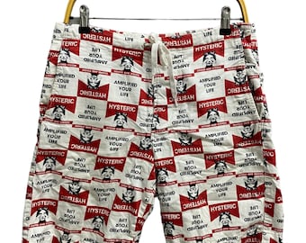 Vintage 90s Hysteric Glamour White Fullprint Shortpant Size 30 Hysteric Glamour Pant