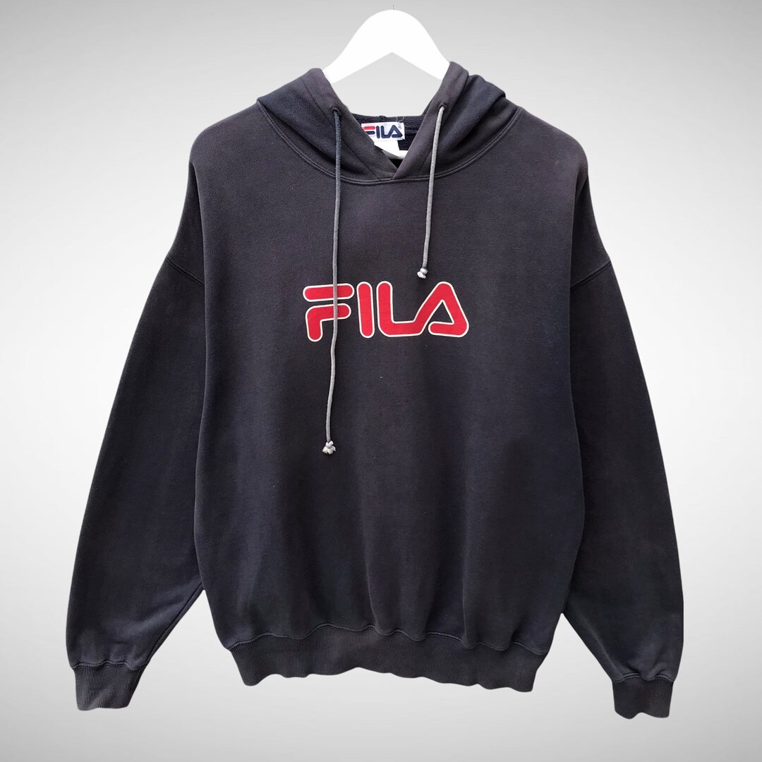 Vintage Fila Spellout Logo Print Sweatshirt Hoodie Pullover - Etsy