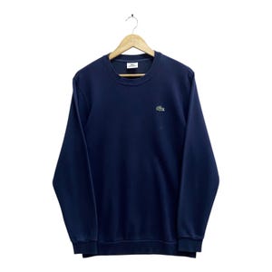 Vintage 90s La Chemise Lacoste Blue Sweatshirts Large Lacoste