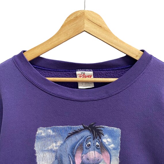 Vintage The Disney Store Eeyore Purple Sweatshirt… - image 2