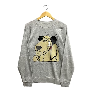 Vintage 90's Hanna Barbera Wacky Grey Sweatshirt MEDIUM Hanna Barbera Crewneck Streetwear Hanna Barbera Cartoon Network Print Logo Jumper