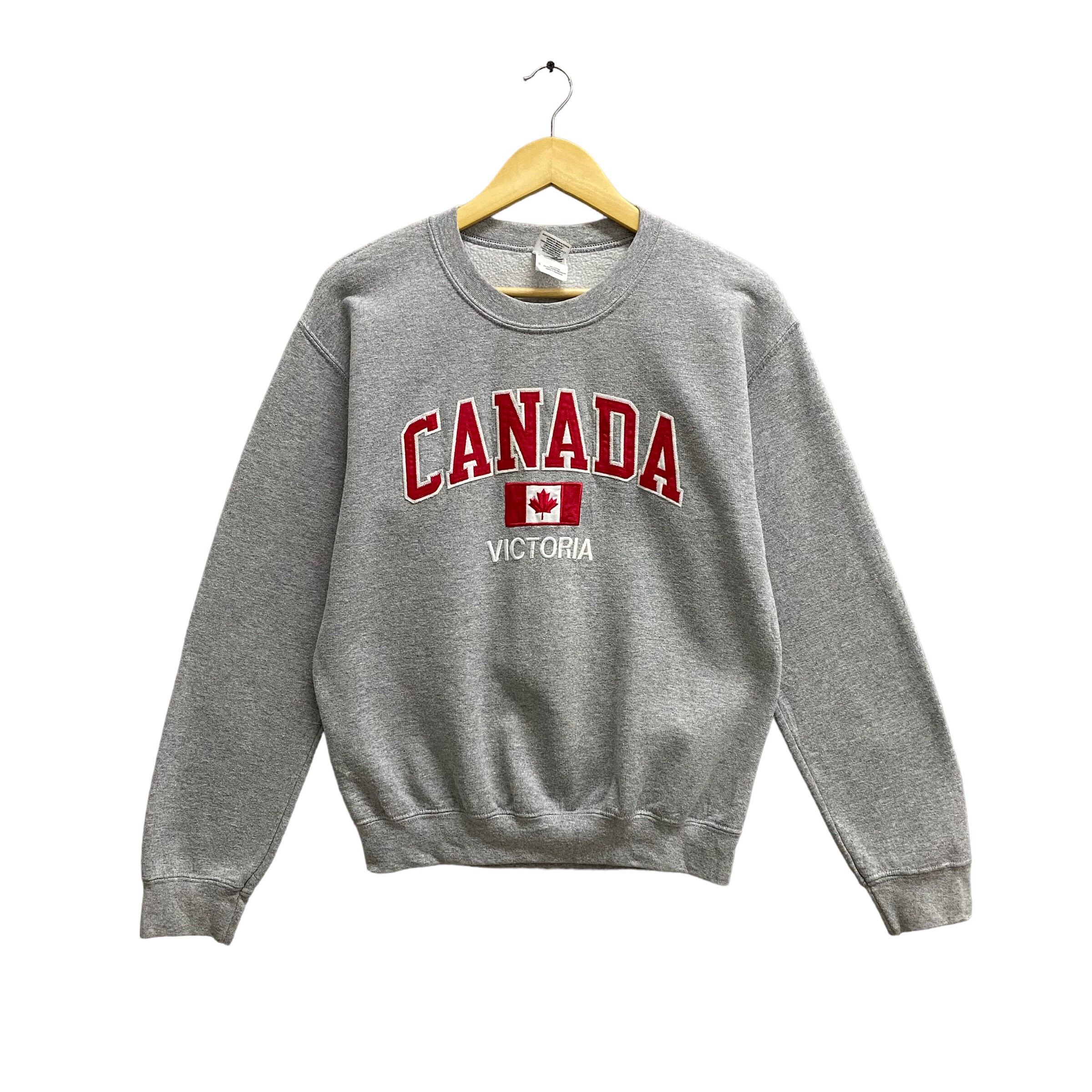 Vintage 90s Canada Victoria Grey Sweatshirt Size Small