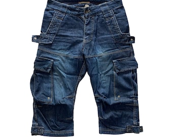 vintage HR Market Cargo Short en jean japonais Workwear Streetwear W31