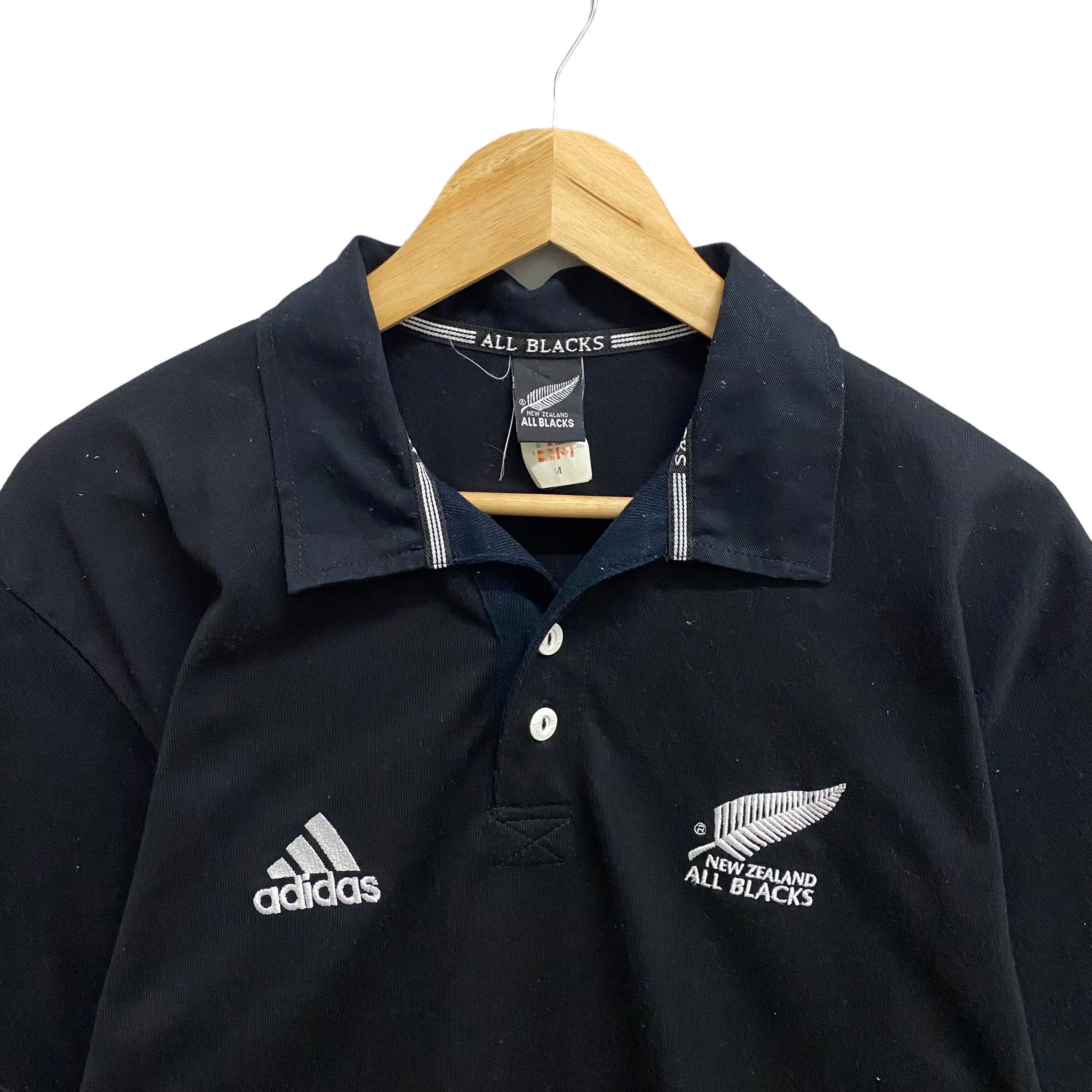 Vintage Adidas New Zealand All Black Size Medium Adidas All Black