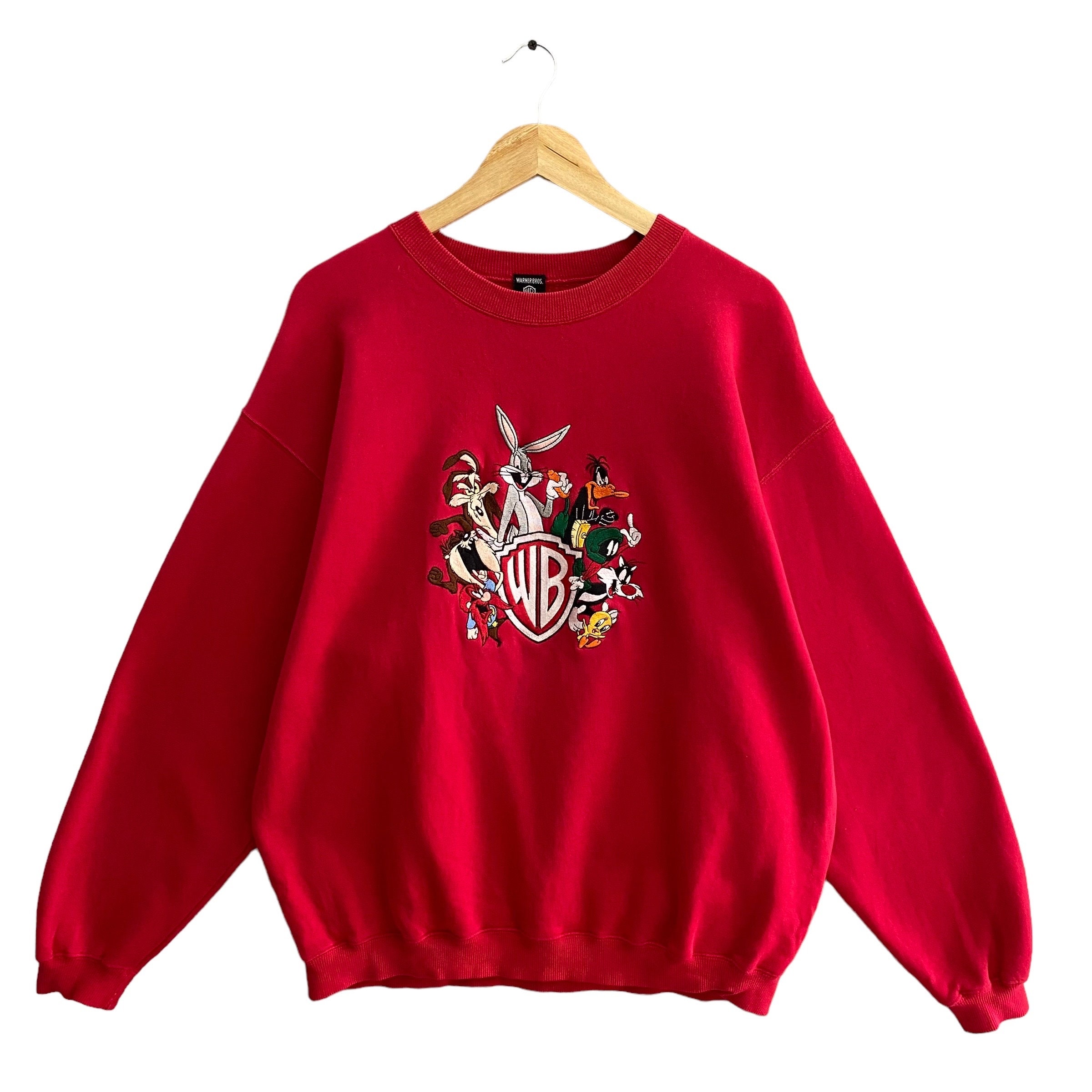 Vintage 90s Looney Tunes Red Sweatshirt Medium Tweety Vintage 90s Looney Tunes Red Sweatshirt Medium Tweety