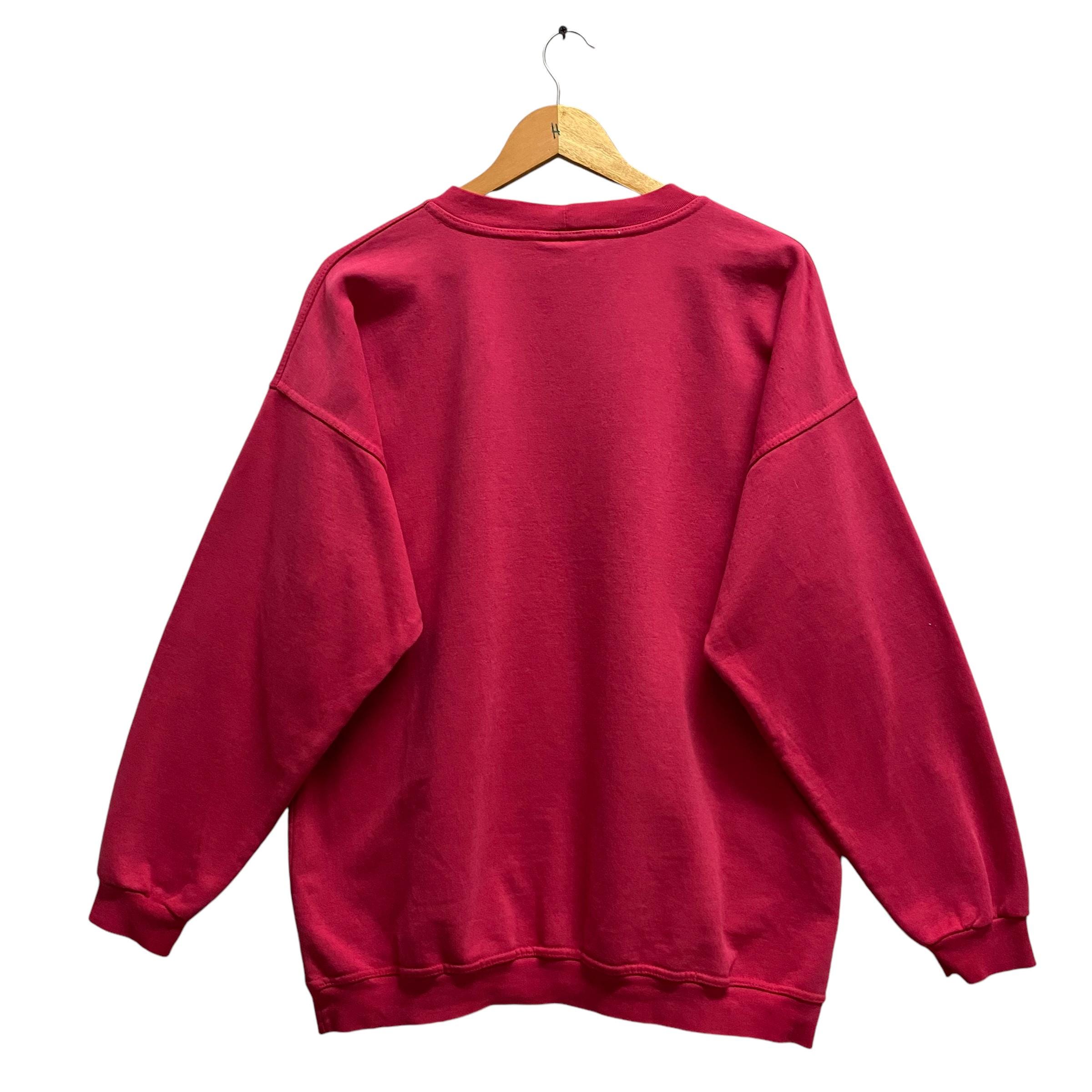 ®️　　　　　　　　　　　　　　【Vintage90's】【英国製】PRL Vintage Northern Reflections Horse Carriage Red Sweatshirt