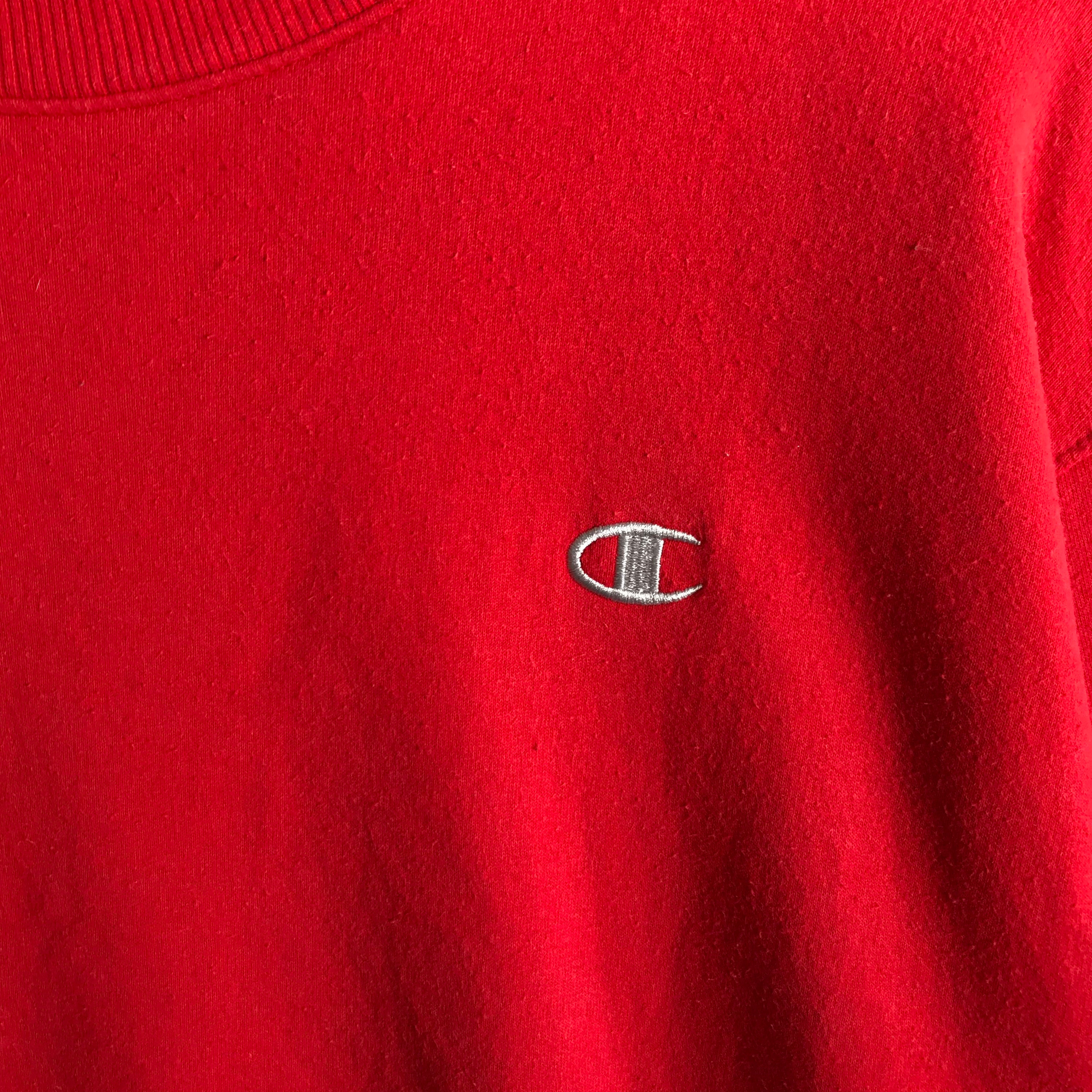 Vintage Champion Y2K Basic Logo Champion Red Sweatshirt - Etsy