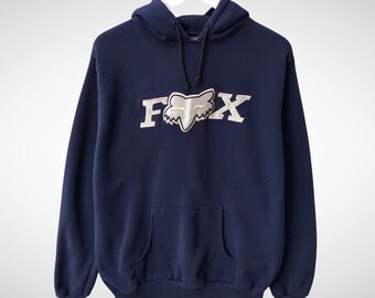 vintage fox racing moletom com capuz
