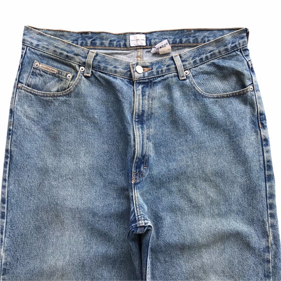 Vintage 90s Calvin Klein Easy Fit Blue Jeans Size… - image 2