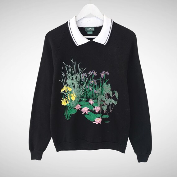 Vintage Morning Flower Biglogo Print Sweatshirt Crewneck - Etsy Singapore