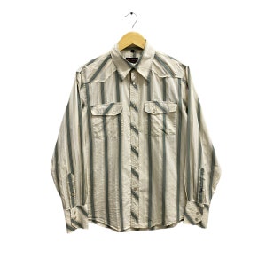 Vintage 00s Ben Sherman Multi Colour Western Shirt Size Large Checkered Ben Sherman Pearl Snap Button Ben Sherman Short Sleeve Western Shirt