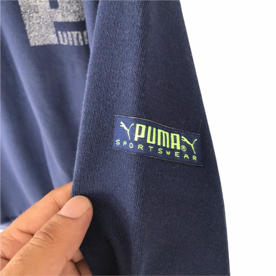 Vintage 90s Puma Sportswear Navy Sweatshirt Size … - image 5