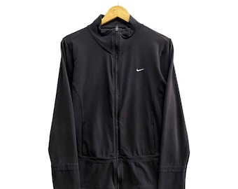 Vintage Y2K Nike Swoosh Black Sweatshirt XLARGE Nike Swoosh Crewneck Nike Swoosh Sweater Pullover Embroidered Logo Nike Swoosh Jumper