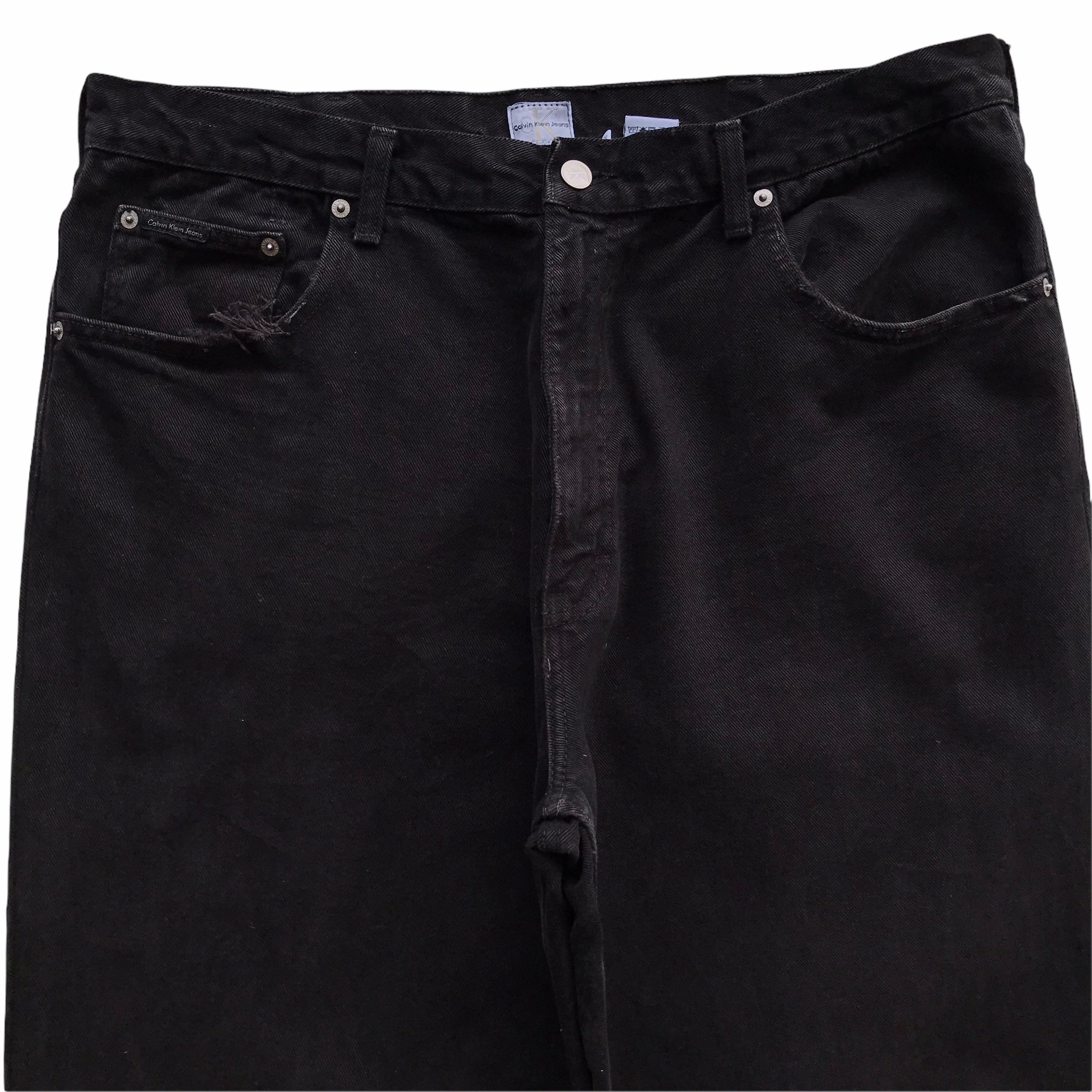 Vintage 90s Calvin Klein Relaxed Fit Tapered Leg Black Jeans Vintage 90s Calvin Klein Relaxed Fit Tapered Leg Black Jeans