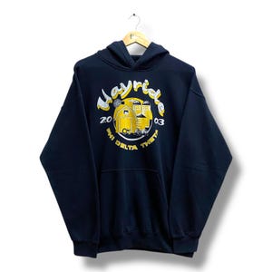 Vintage Y2K Phi Delta Theta MSU University Hayride Black Hoodie LARGE University Hayride Crewneck Hayride Sweater Pullover Print Logo Jumper