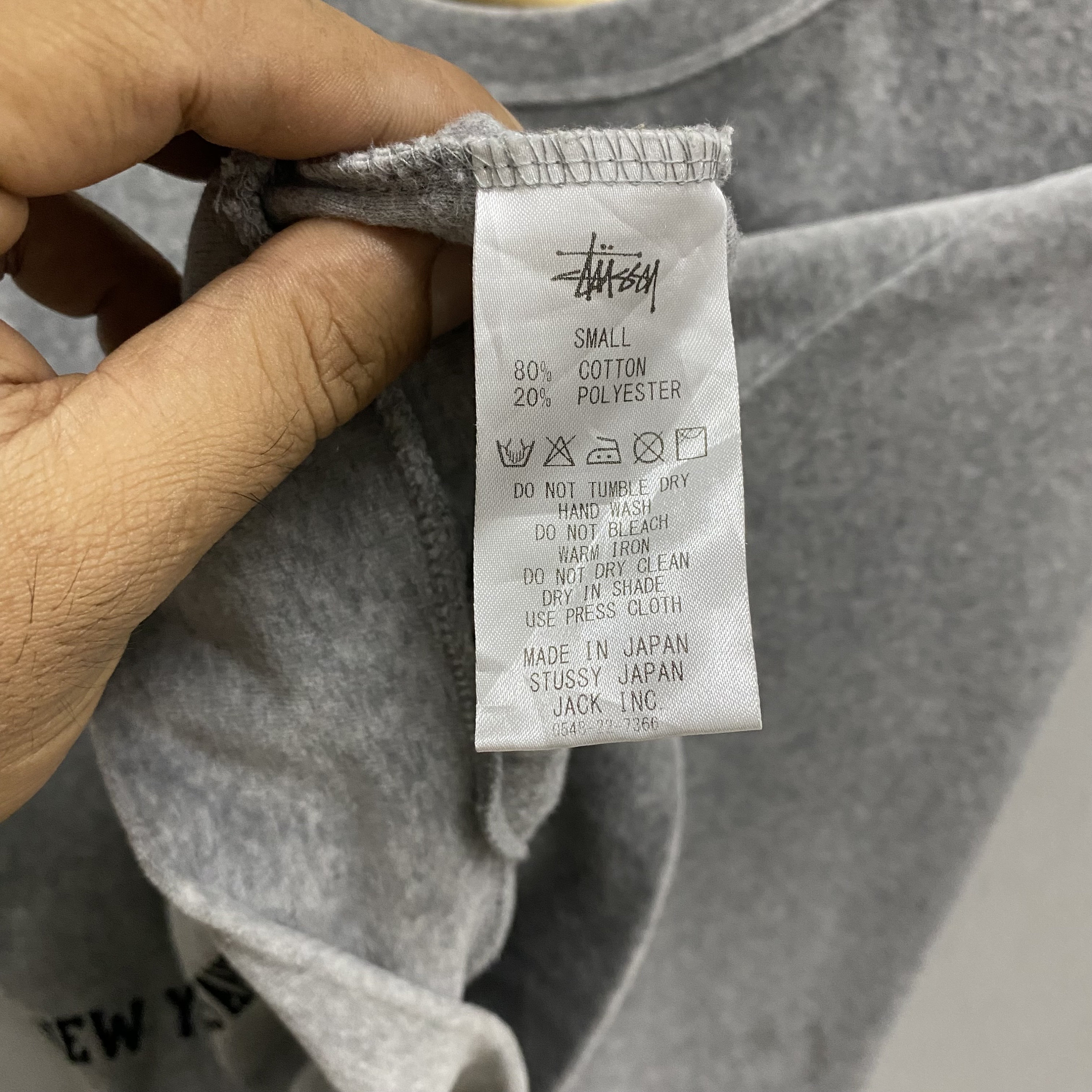 Vintage 00s Stussy Country Grey Sweatshirt Women Small Vintage 00s Stussy Country Grey Sweatshirt Women Small