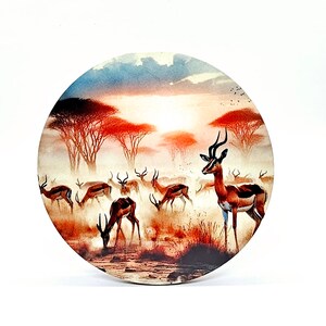 South Africa animals sunset coaster set image 5