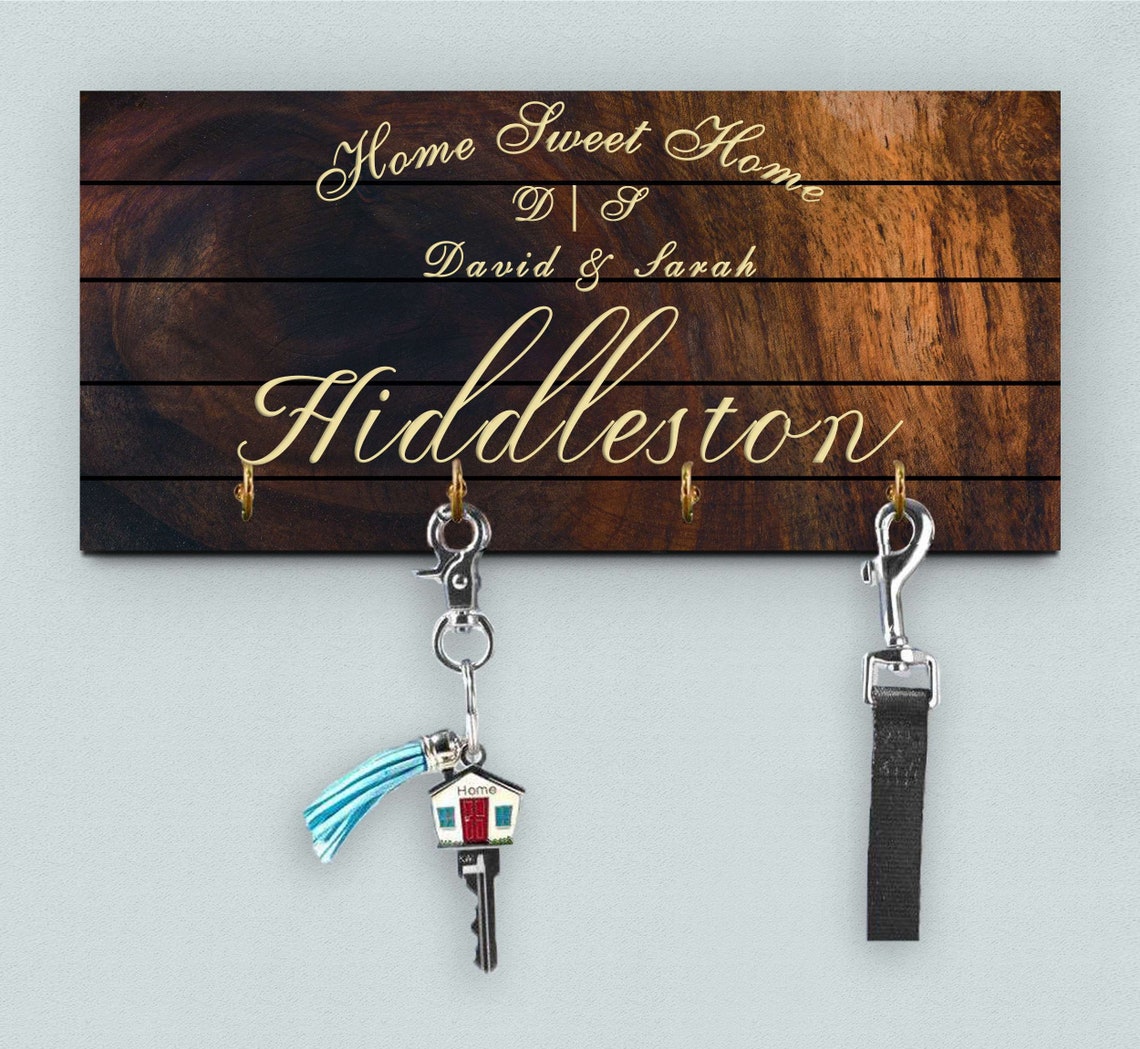Personalized Key Holder for Wall Key Hanger Personalized Key Etsy
