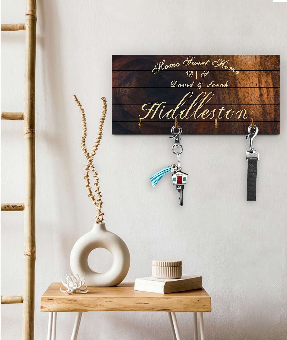 Personalized Key Holder for Wall Key Hanger Personalized Key Etsy