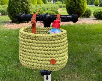 Bolsa para guidão, bolsa para patinete, bolsa de viagem, presente para filha, cesta para bicicleta de equilíbrio, cesta de armazenamento, acessórios para patinete