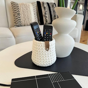 Boho remote control caddy, nightstand organizer, glasses holder, small bedside organizer, tv control holder, personalized gift for mom