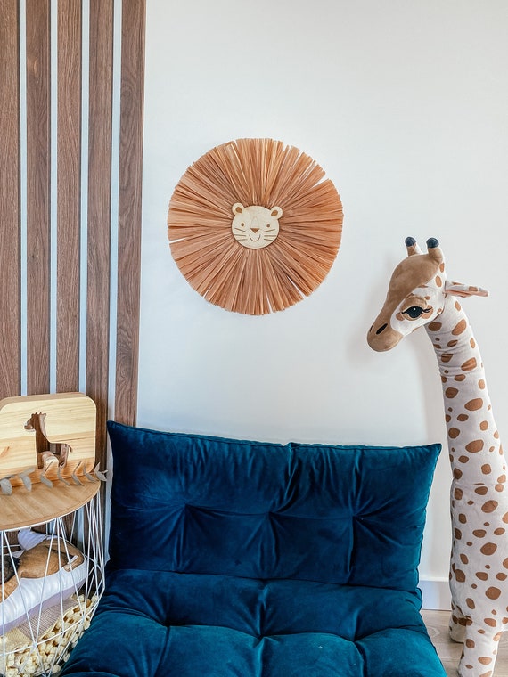 Wall Decor Safari Jungle Nursery Animal head nursery boho decor wall