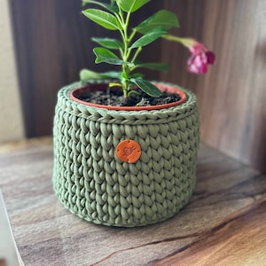 Small planter basket, home organization, storage basket, indoor planter cover, planter sleeve, gifts for women