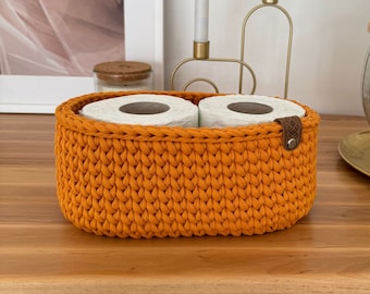 Cestino Bagno In Corda SWEET HOME - Organizer 13x13x15cm Poliestere