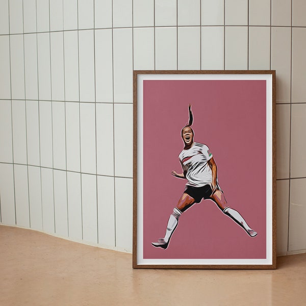 Gwinn, Fußballerin, Sportlerin, Poster, Idol, Fan, Print