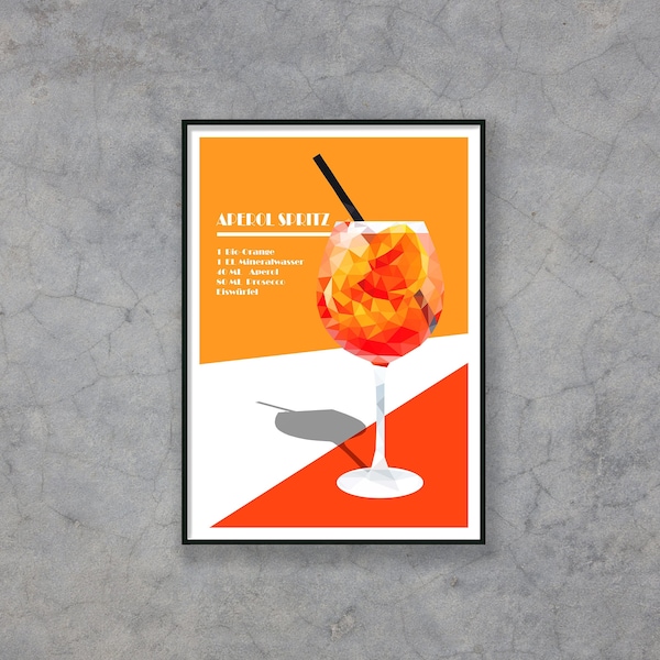 Aperol, Spritz, Alkohol, Glas, Shirt, Mode, Erwachsene, Tshirt, Sommer, Farben, Urlaub, Geschenk, Poster, Print