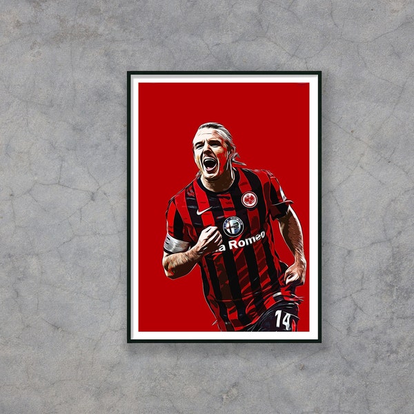 Alex Meier, Frankfurt, Bundesliga, Sport, Poster, Geschenkidee, Main, Fußball