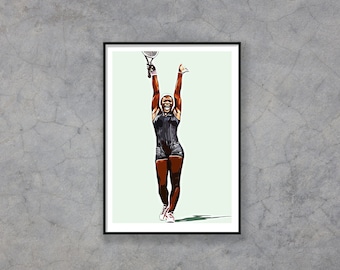 Williams, Frauen, Kerber, Nadal, Tennis, Wimbeldon, Australian Open, Legende, Poster, Wanddekoration